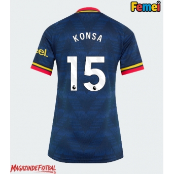 Arsenal Ezri Konsa #15 Tricou Fotbal Replică 2026-27 Femei Deplasare